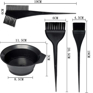 Hair Dyeing Kit with Color Mixing Bowl, & Brush